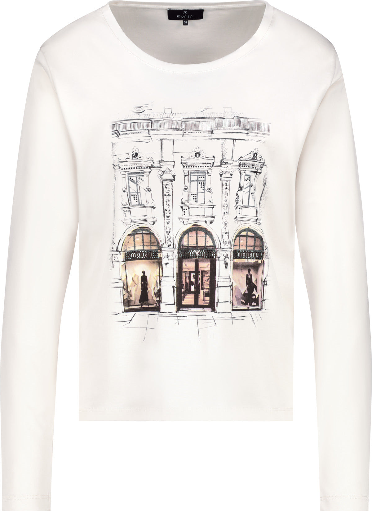 Langarmshirt - Strassbesatz