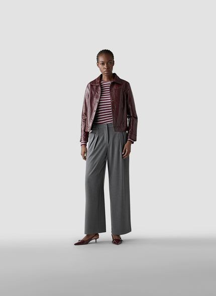 Langarmshirt - Bordeaux Glow