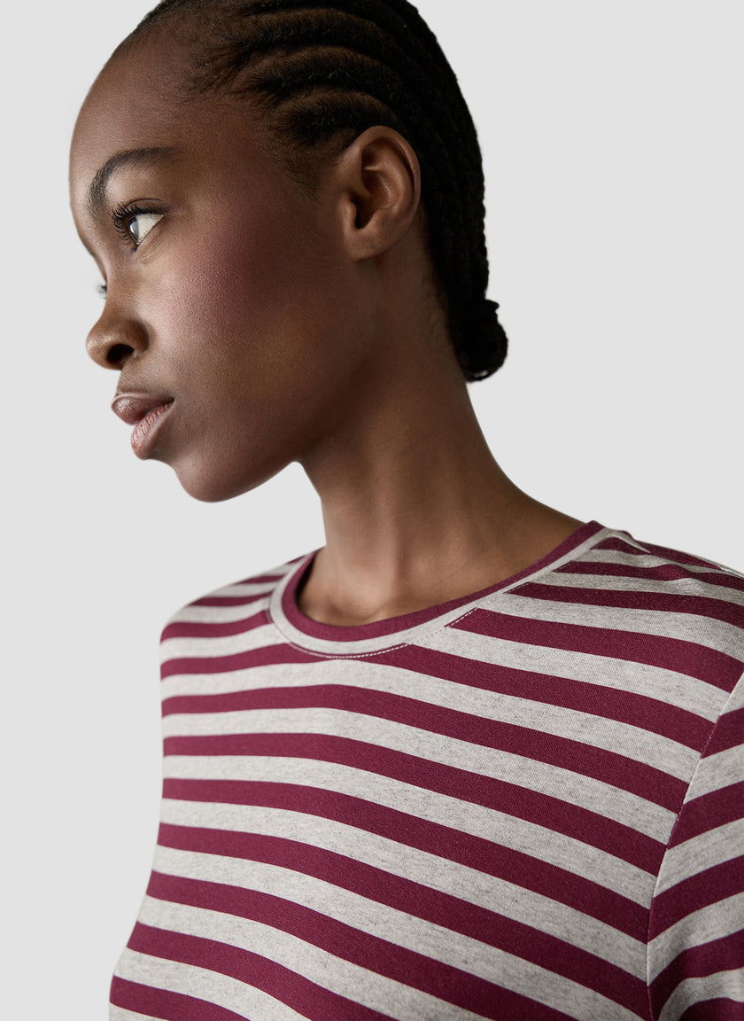 Langarmshirt - Bordeaux Glow