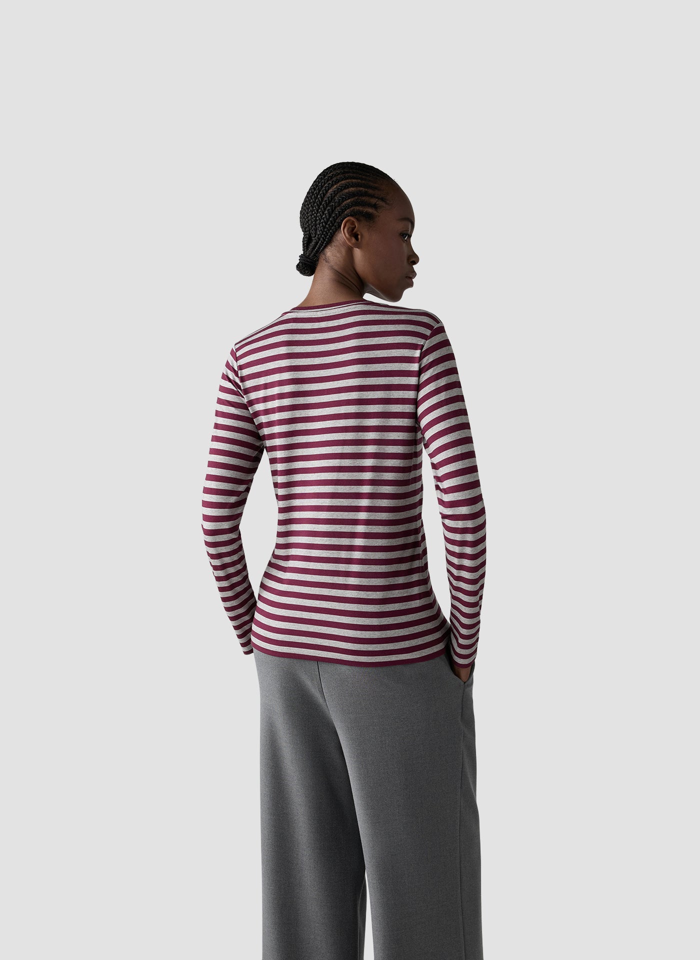 Langarmshirt - Bordeaux Glow