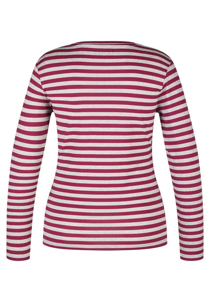 Langarmshirt - Bordeaux Glow