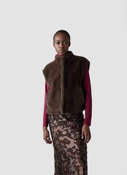 Fake Fur Weste - Cozy Chic