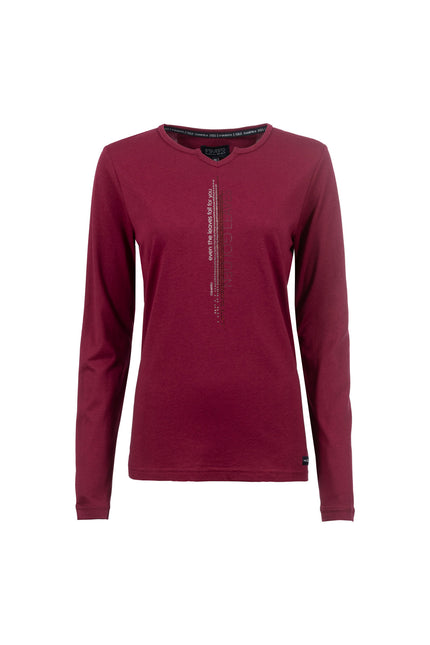 Langarmshirt - Strasssteinbesatz