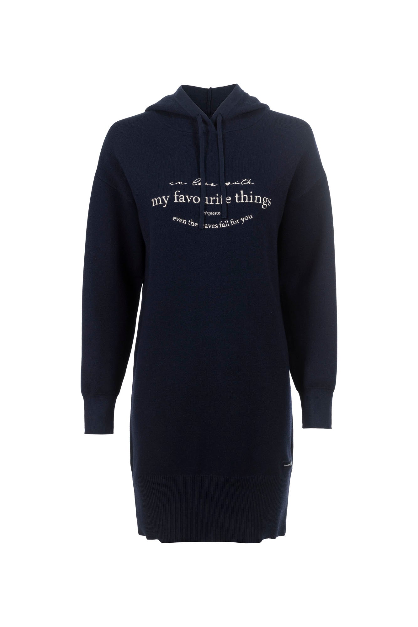 Strickkleid - Kapuze