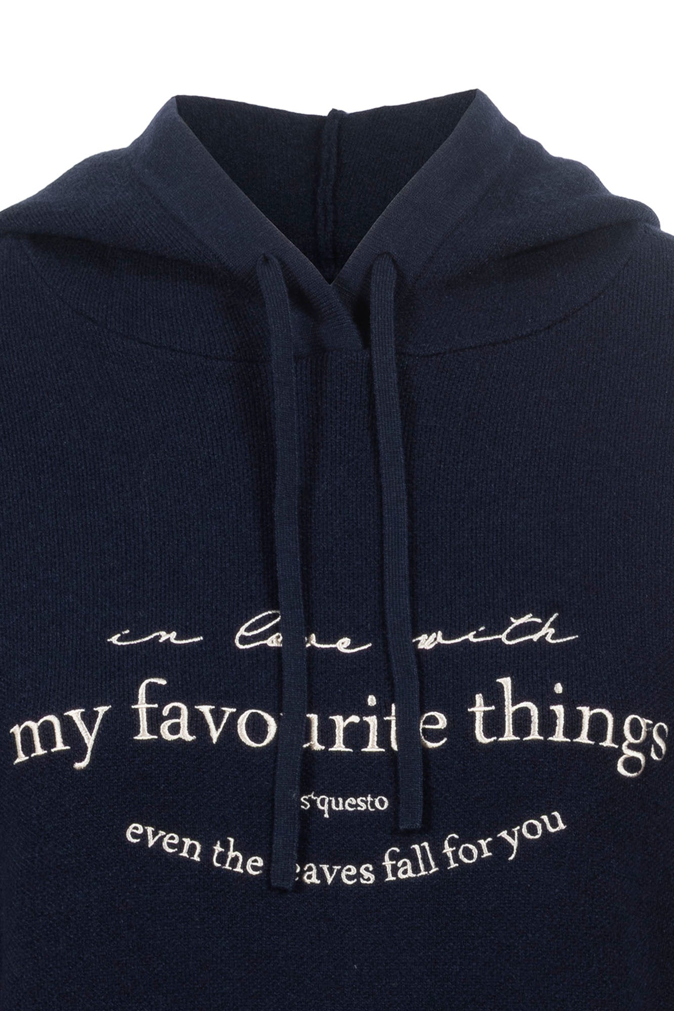 Strickkleid - Kapuze