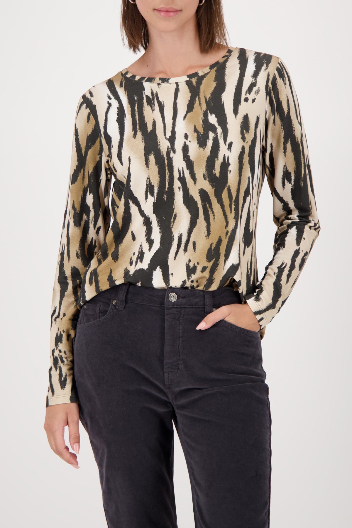 Langarmshirt - Animalprint