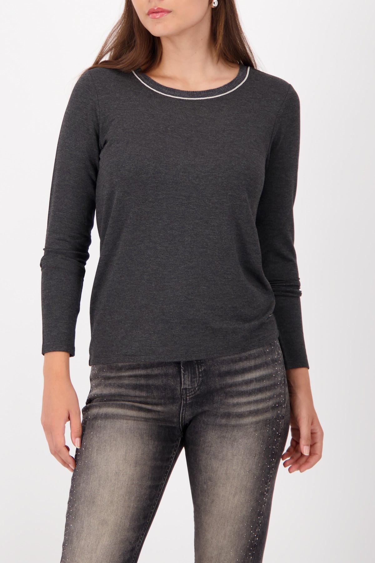 Langarmshirt - Viskosemix