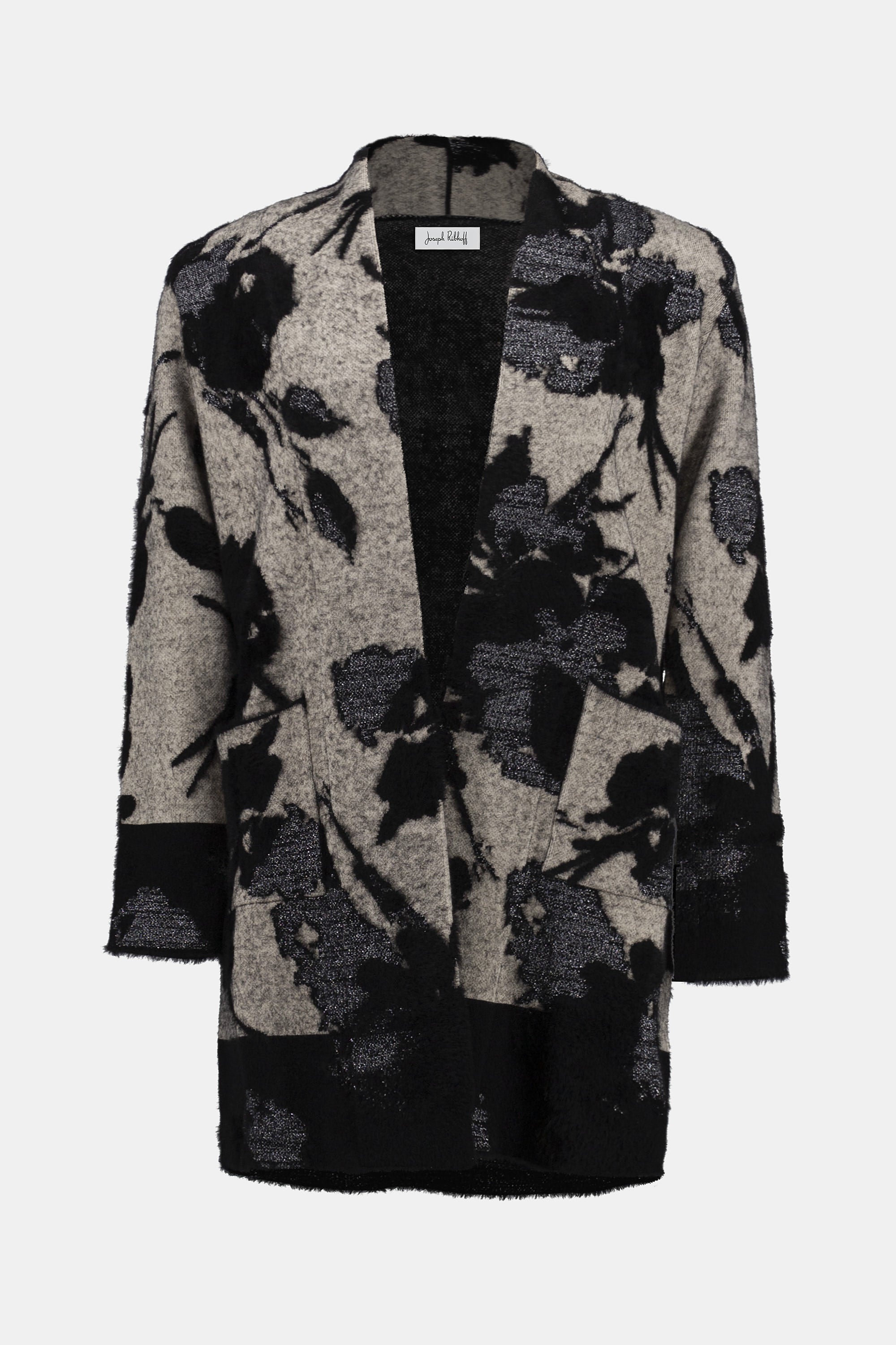Langer Cardigan - Jacquard-Strick