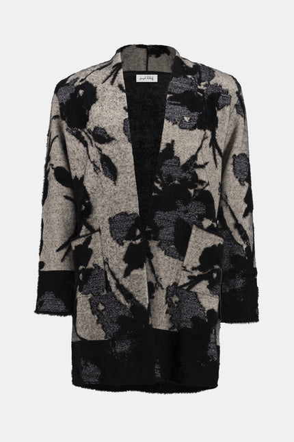 Langer Cardigan - Jacquard-Strick