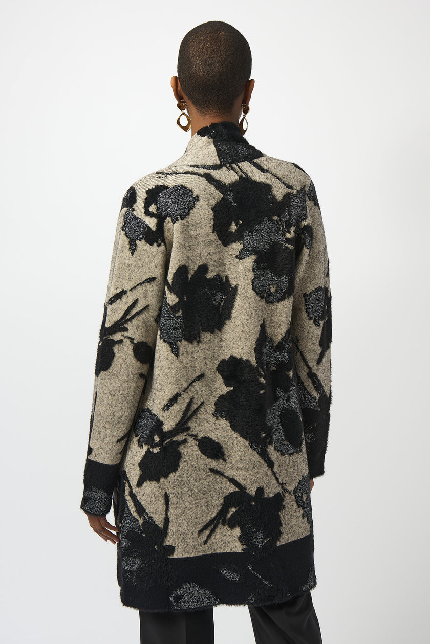 Langer Cardigan - Jacquard-Strick