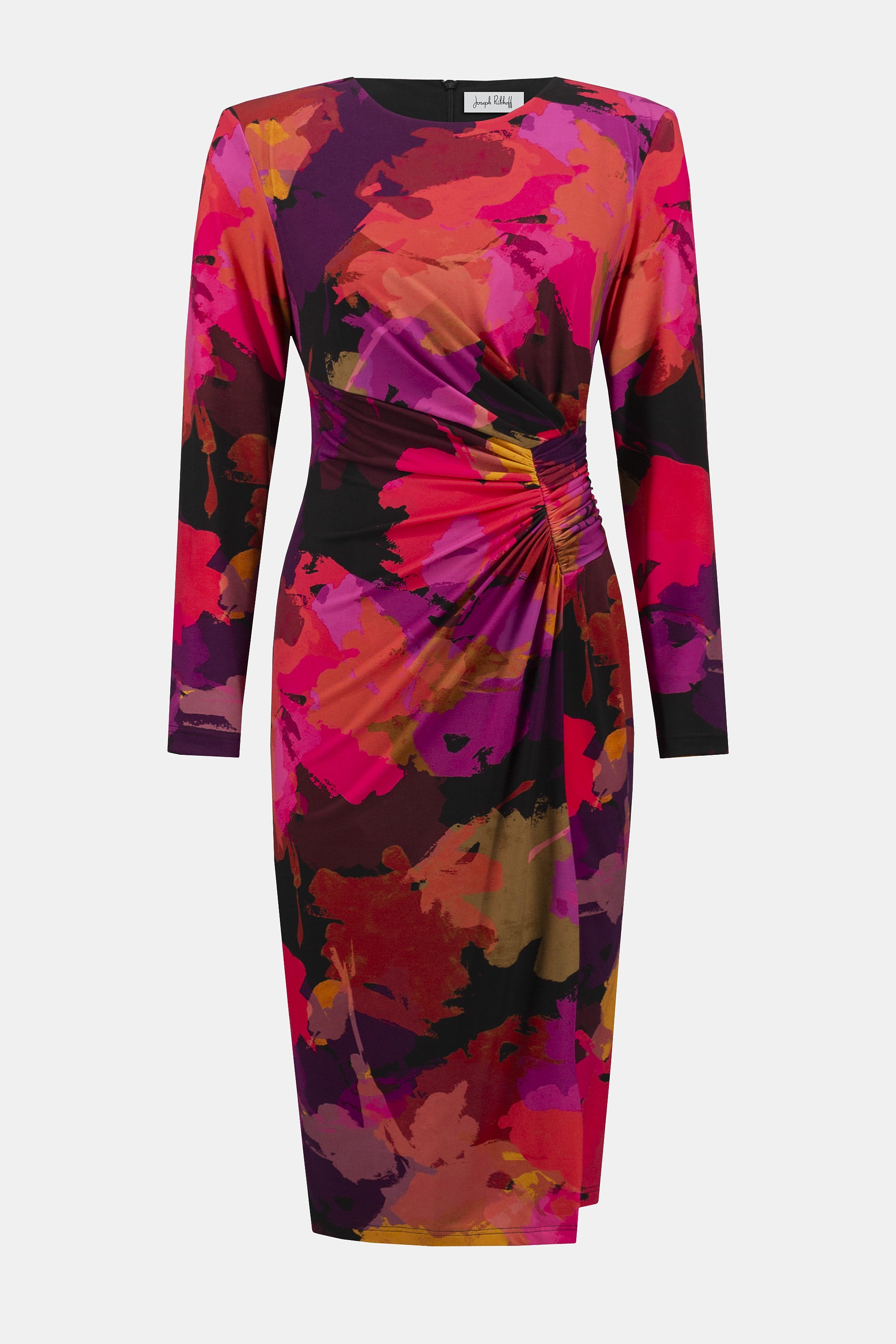 Etuikleid aus feiner Jersey mit Blumen-Print