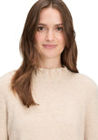 Strickpullover - Rüschensaum