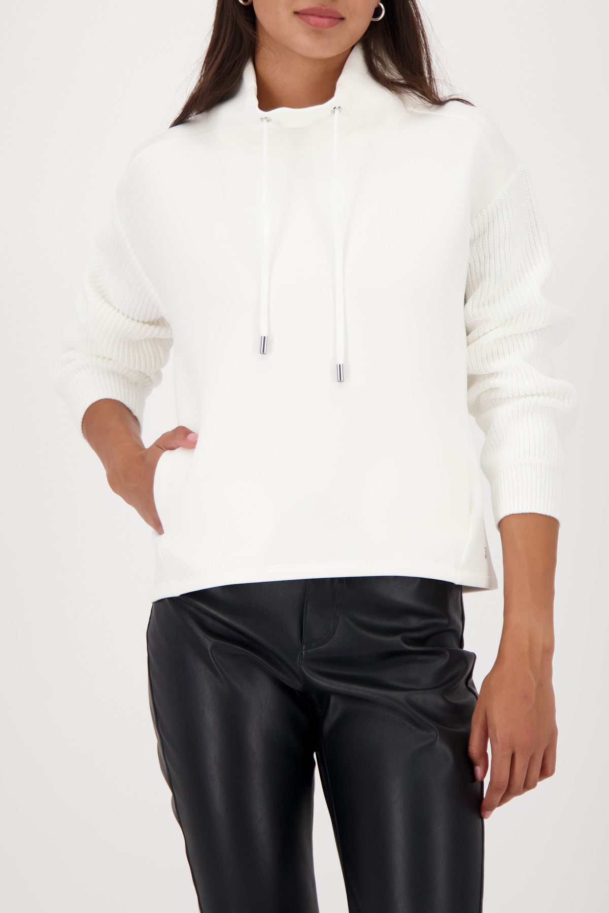 Sweatshirt - Strickärmel