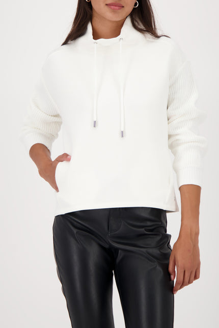 Sweatshirt - Strickärmel