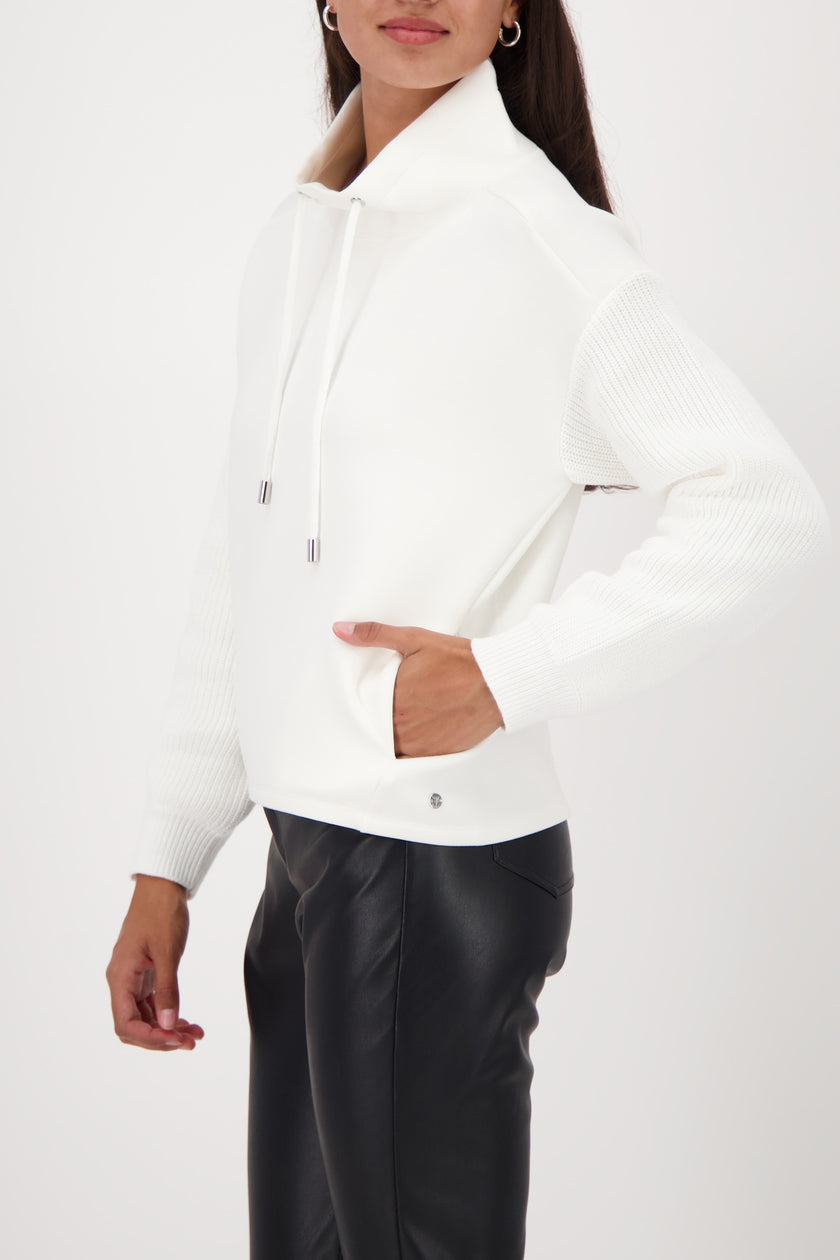 Sweatshirt - Strickärmel