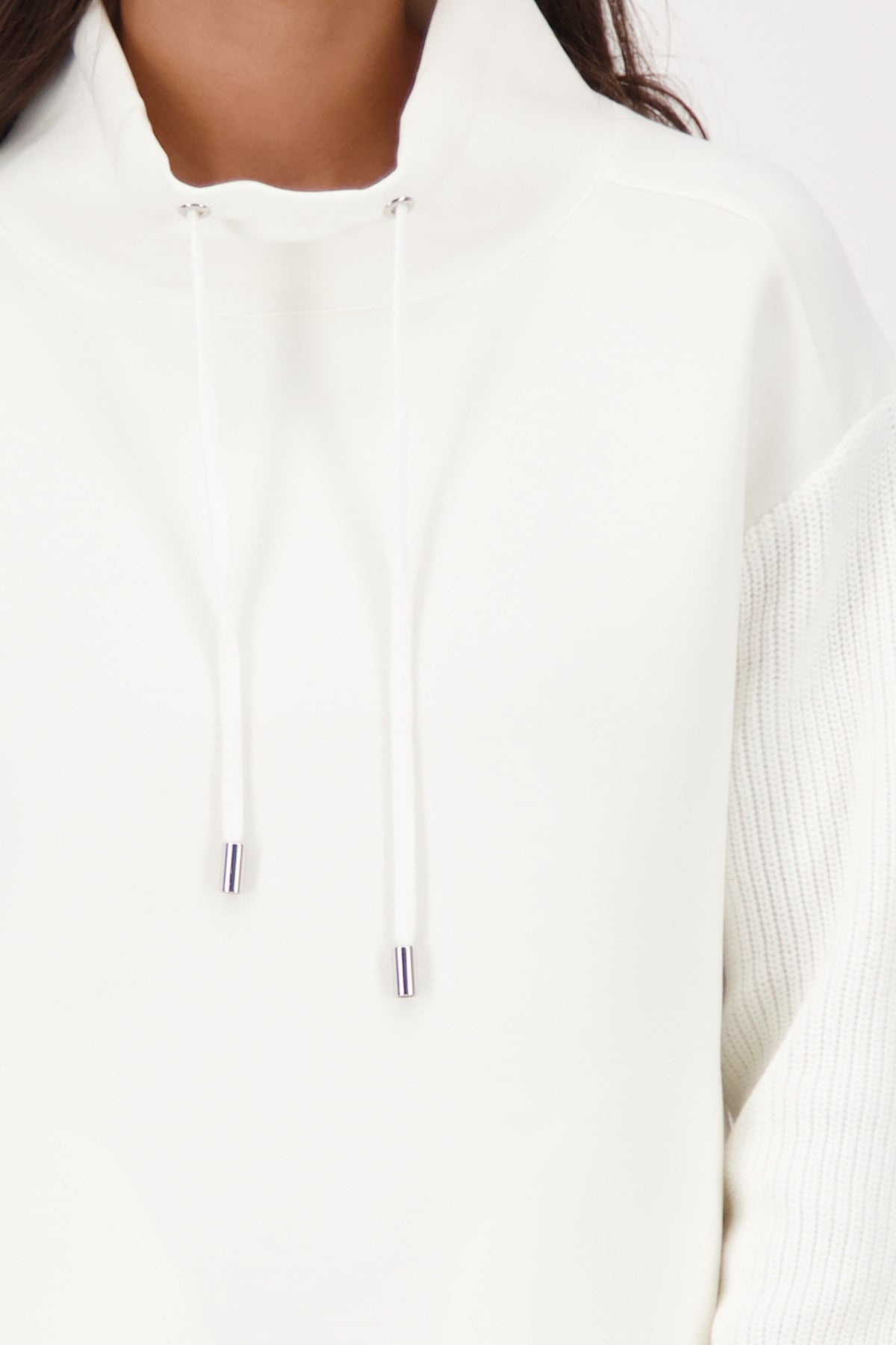 Sweatshirt - Strickärmel