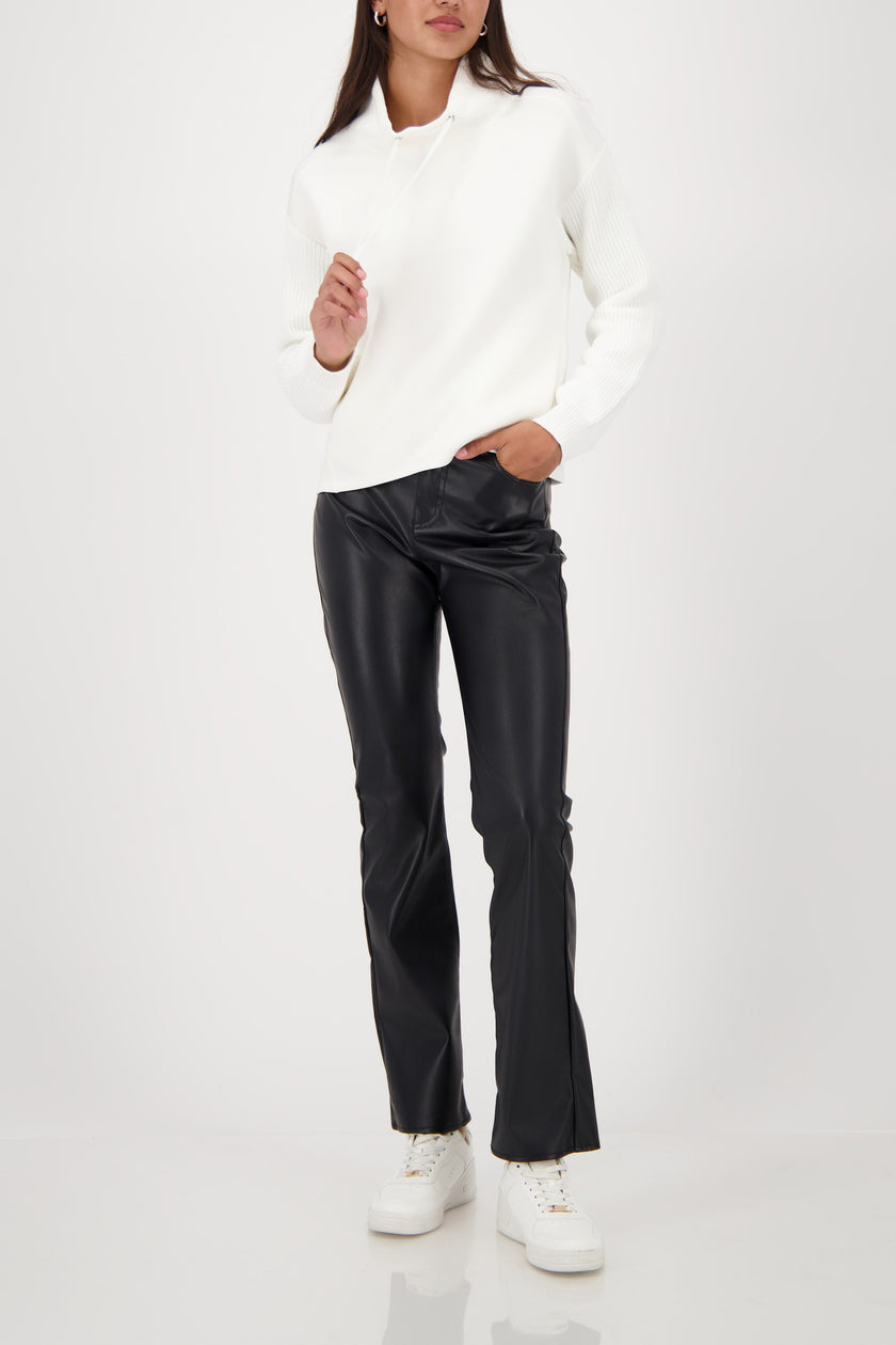 Sweatshirt - Strickärmel