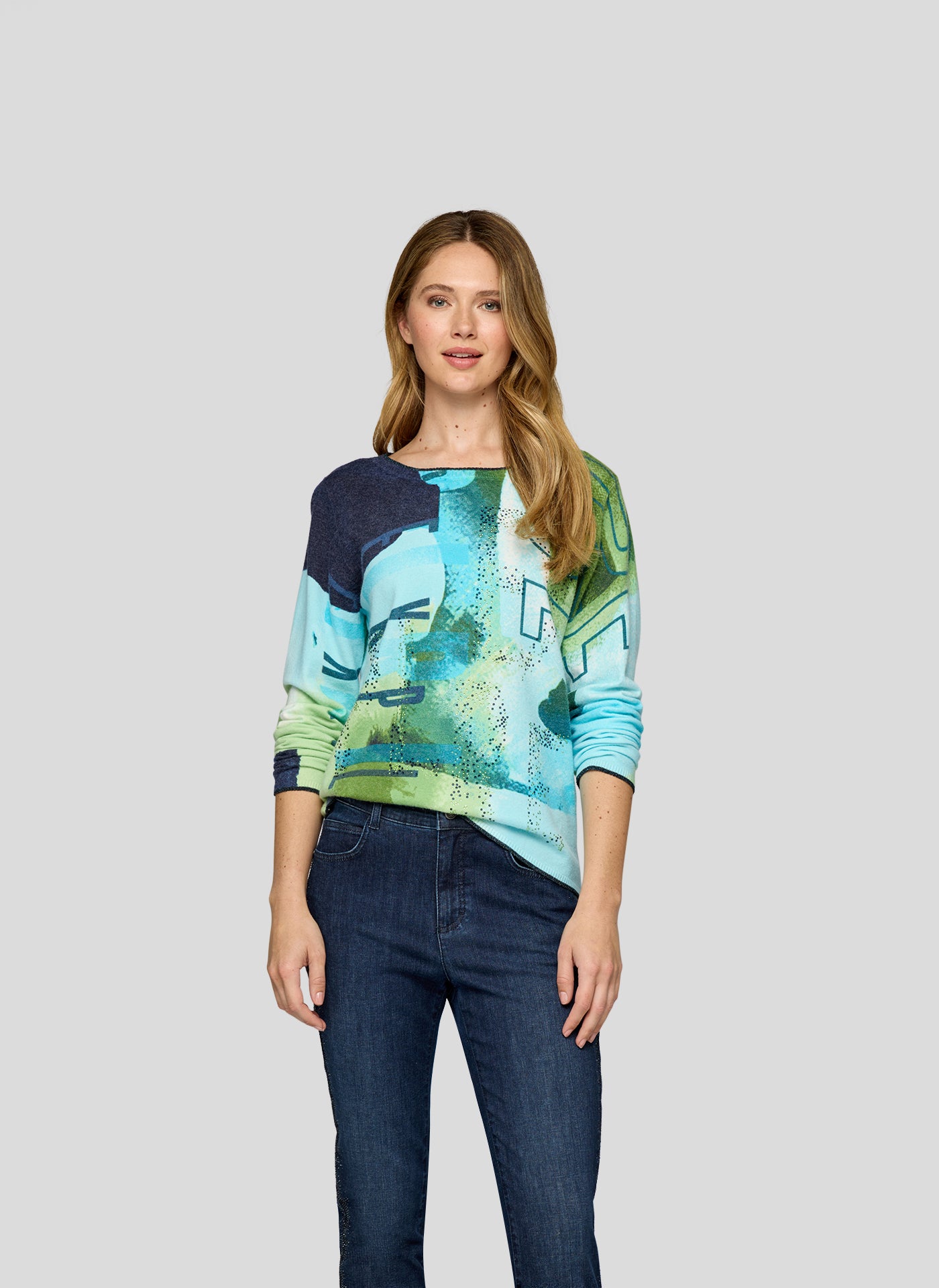 Langarmshirt - Mountain Lake