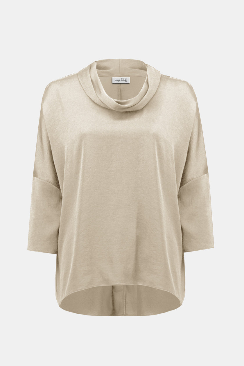 Bluse -  Wasserfallkragen