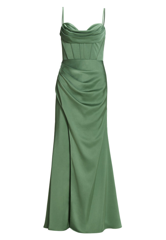 Satinkleid - Drapierung