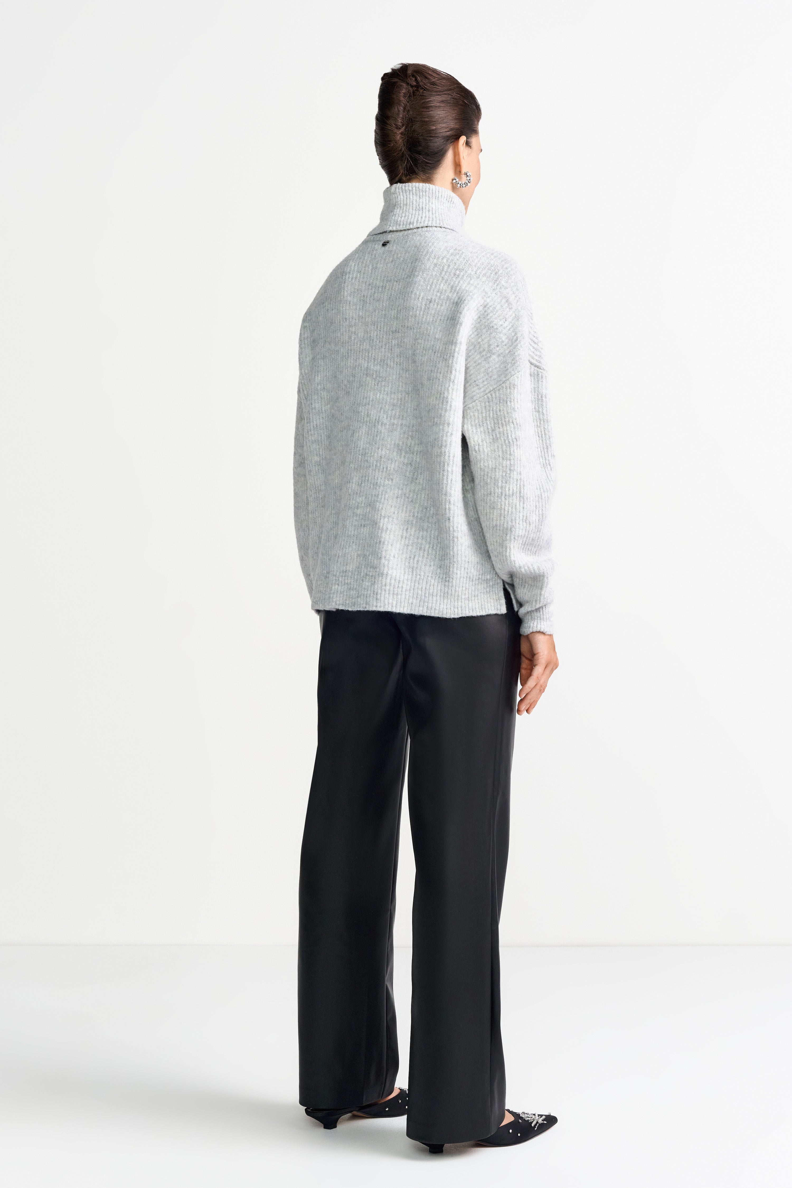 Rollkragenpullover - Wollmix