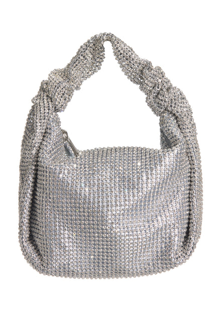 Henkeltasche - Strassgewebe