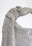 Henkeltasche - Strassgewebe