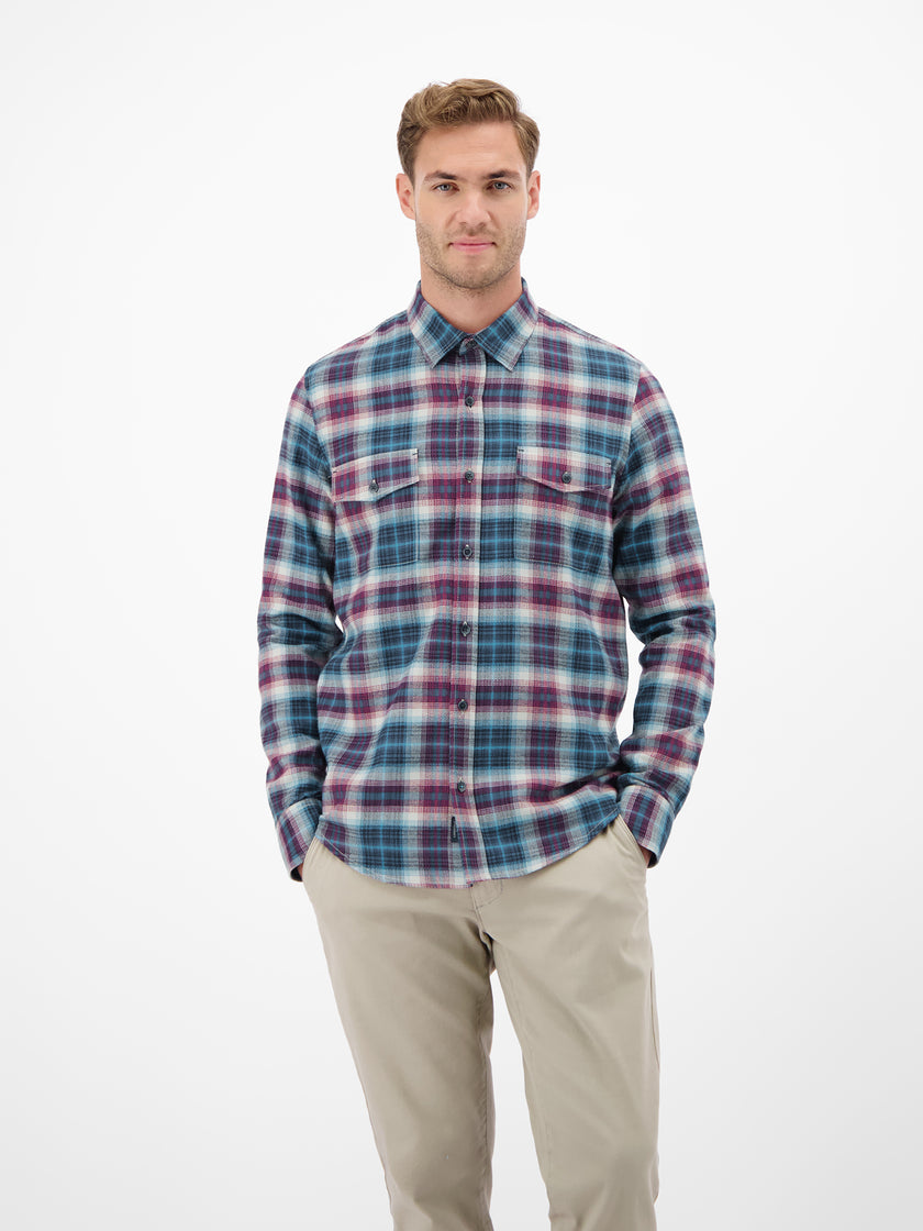 Langarmhemd - Kentkragen