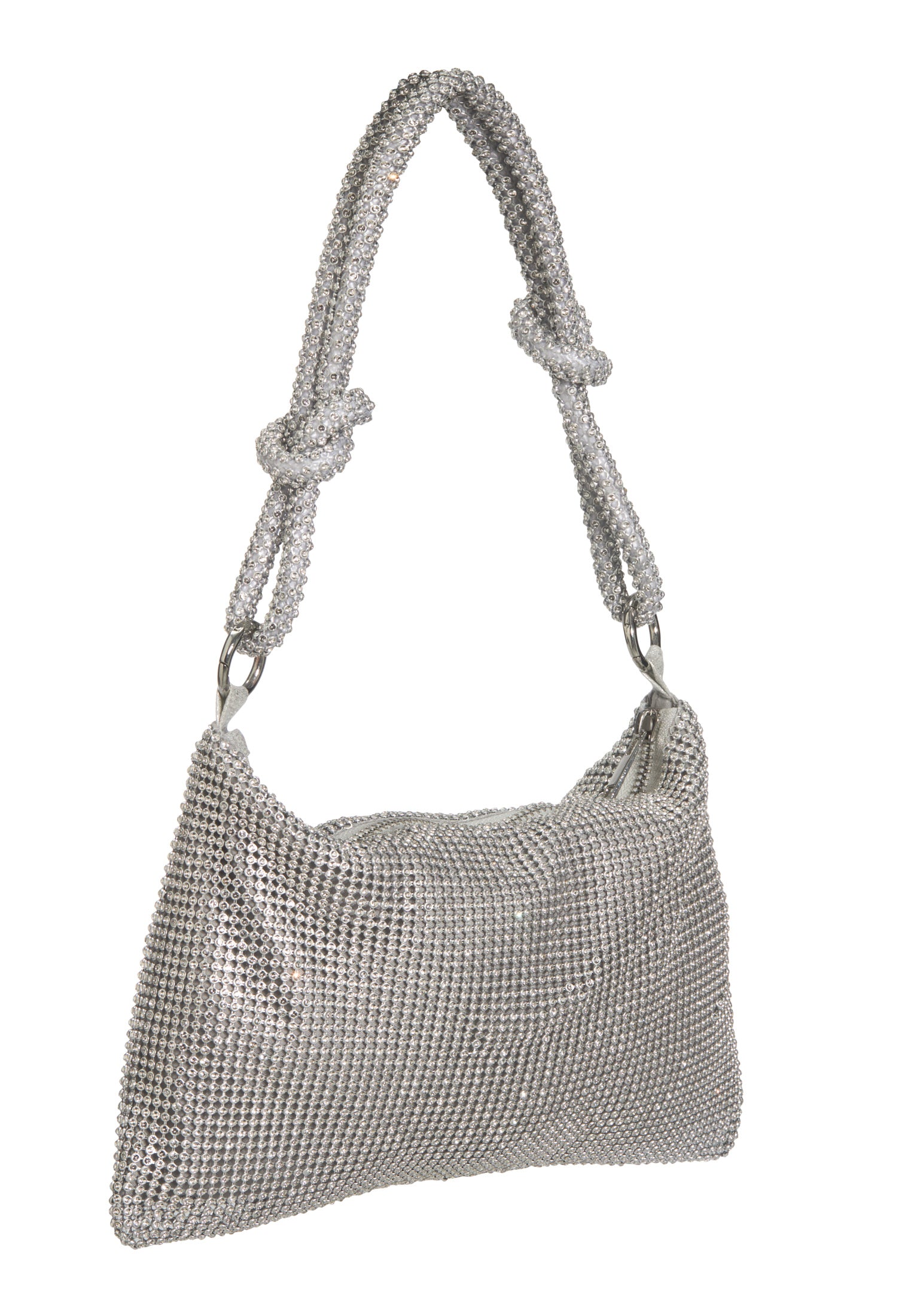 Abendtasche aus glänzendem Strassgewebe