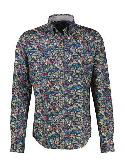 Langarmhemd - Button Down