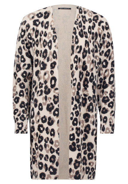 Longstrickjacke - Animalprint