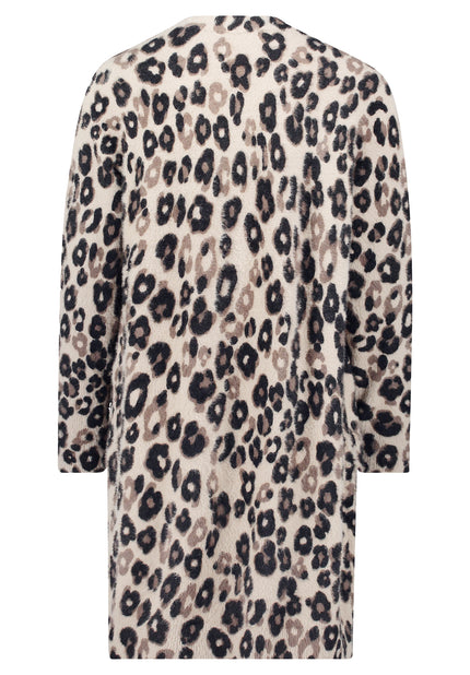 Longstrickjacke - Animalprint