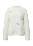 Strickpullover - Schleifenstickerei