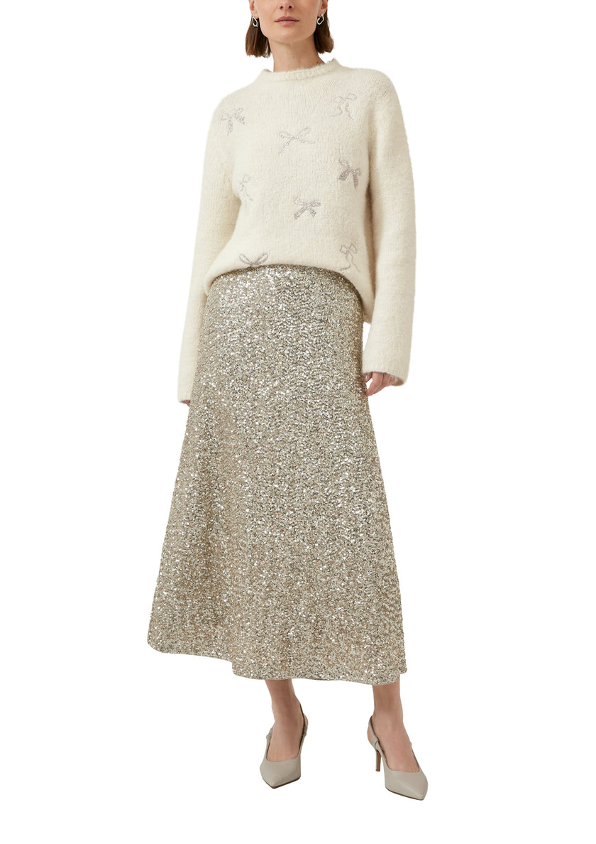 Strickpullover - Schleifenstickerei