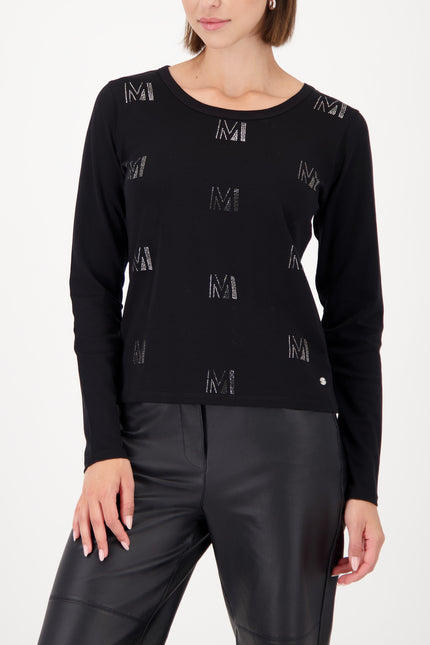 Langarmshirt - Strassbesatz