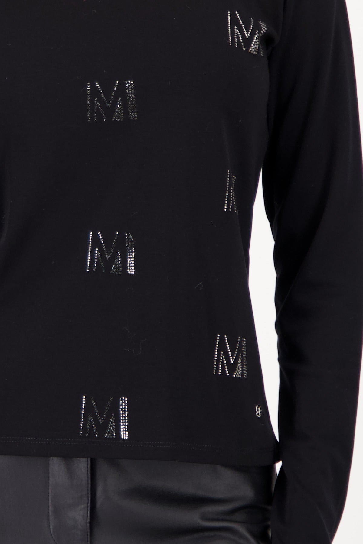 Langarmshirt - Strassbesatz