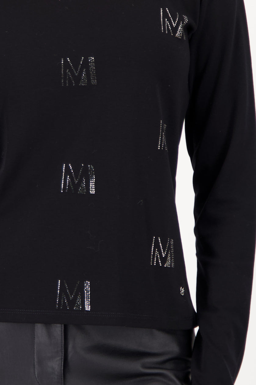 Langarmshirt - Strassbesatz