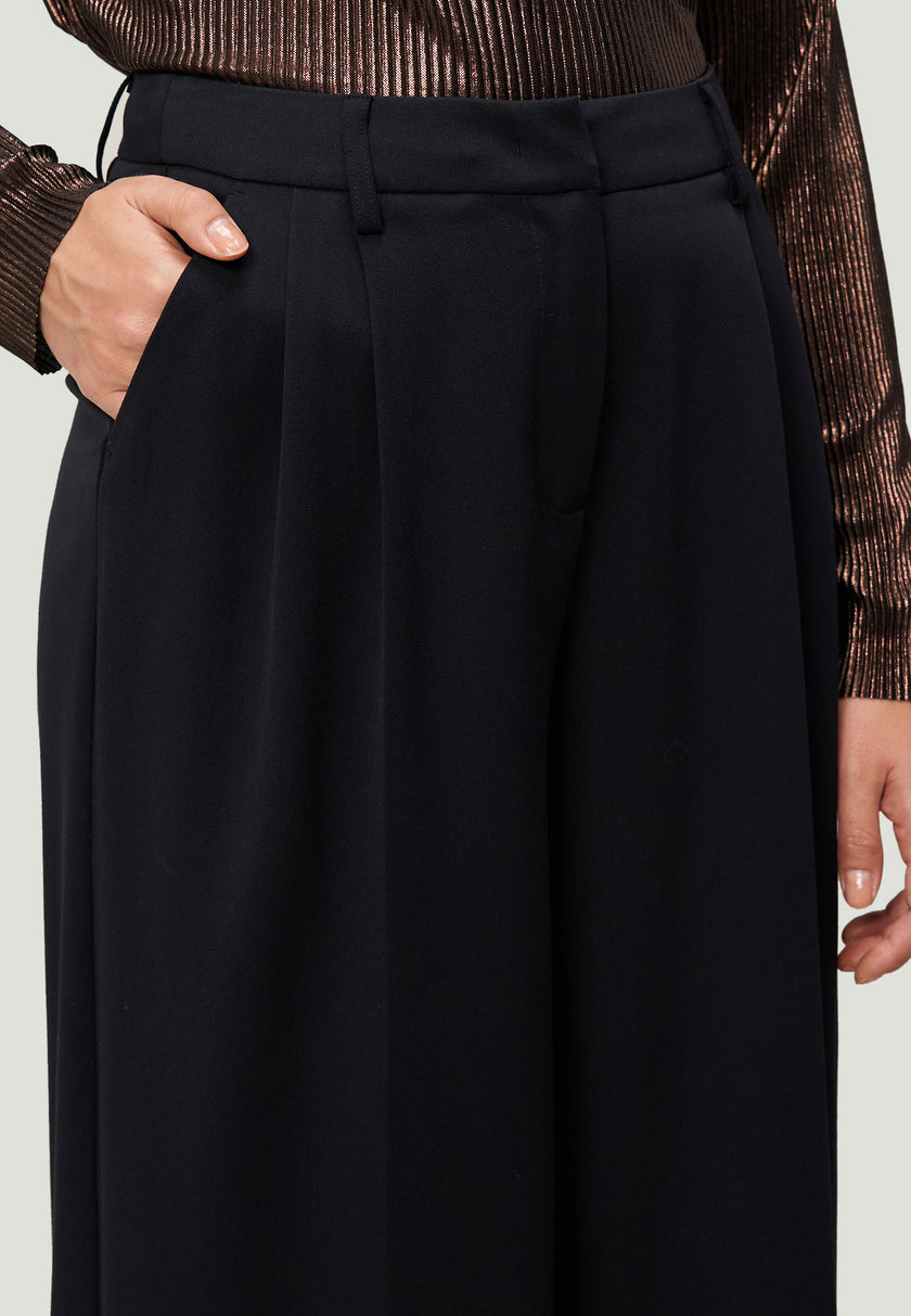 Bundfaltenhose - Wideleg