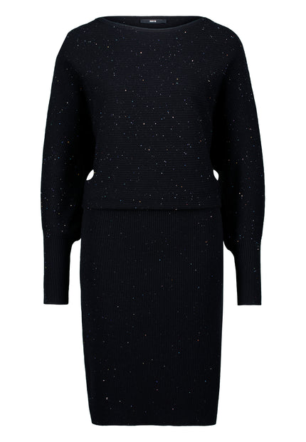 Strickkleid - Pailletten