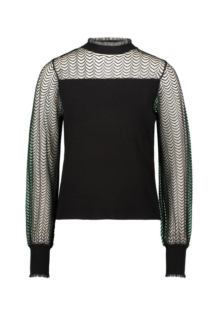 Pullover - transparente Ärmel