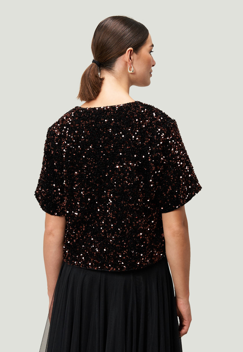 Blazerjacke - Pailletten