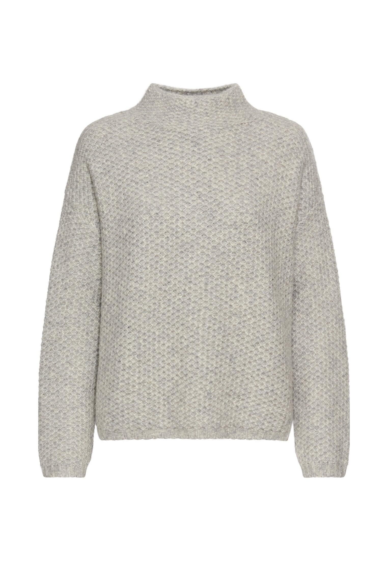 Strickpullover  -Stehkragen