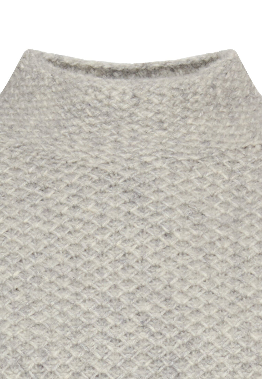 Strickpullover  -Stehkragen