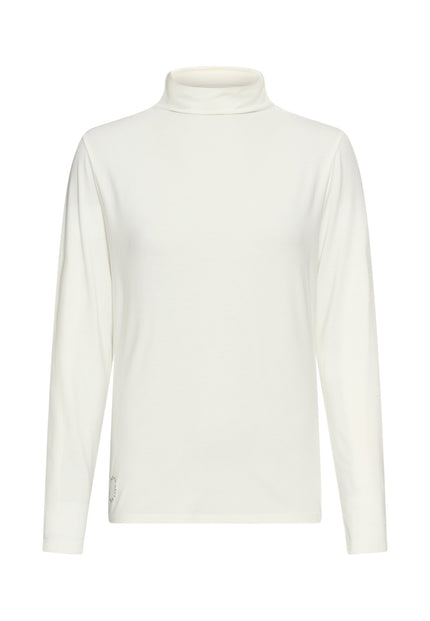 Langarmshirt - Stehkragen