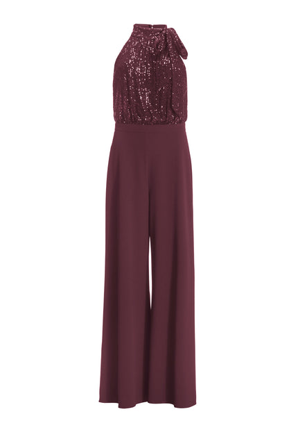 Jumpsuit - Paillettenbesatz
