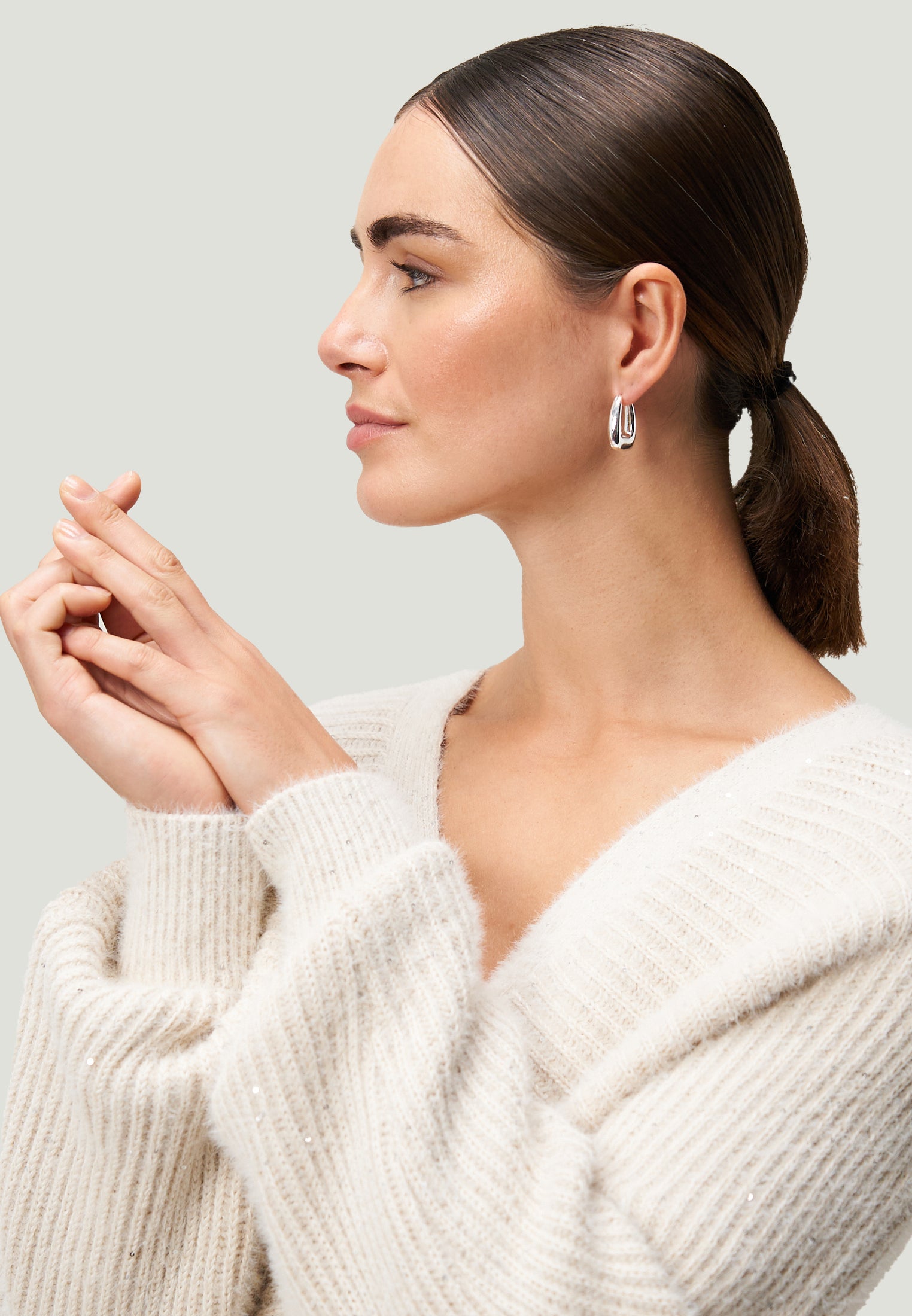 Strickjacke - Pailletten