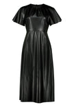 Midikleid - Lederoptik