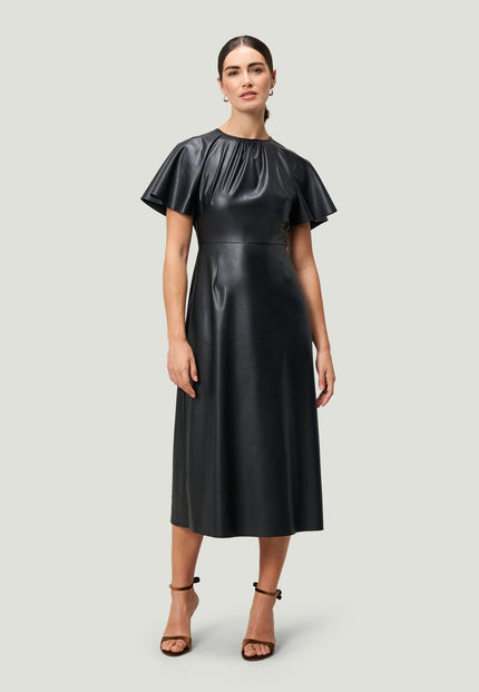 Midikleid - Lederoptik