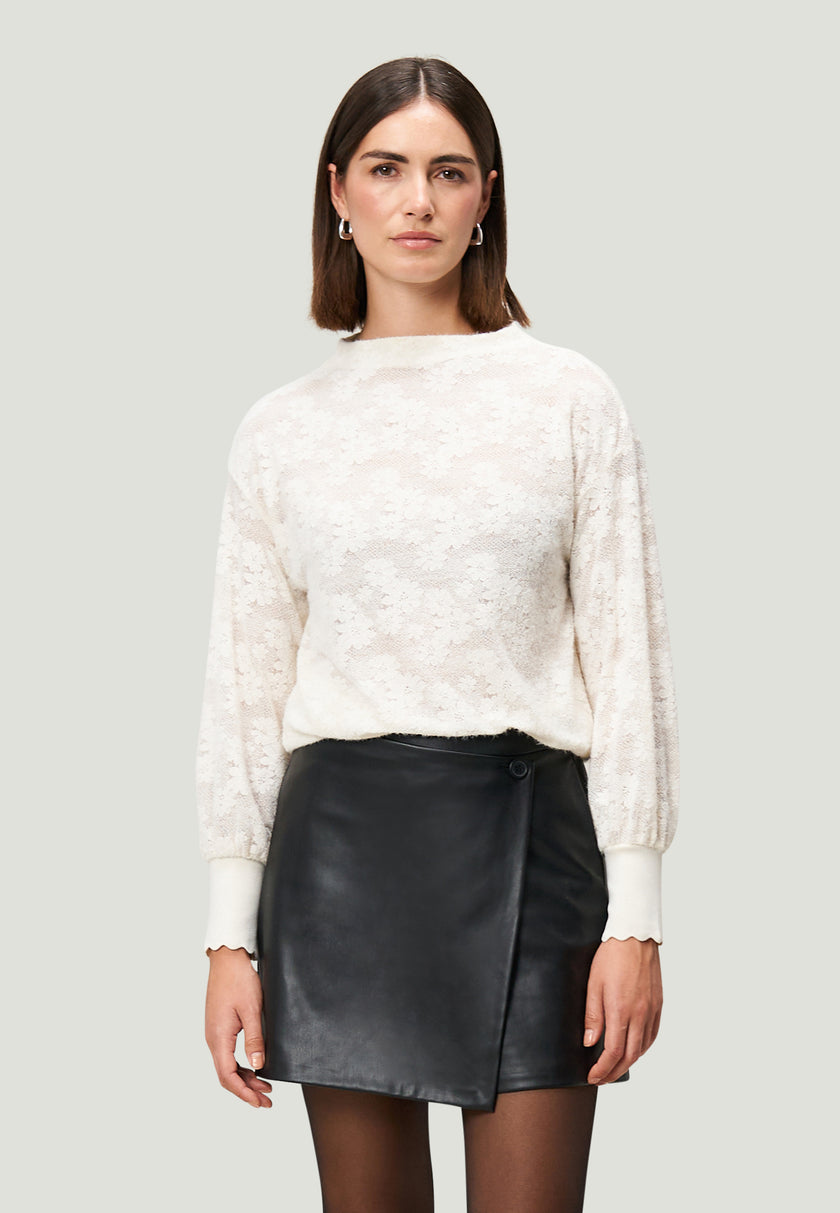 Sweatshirt - Blumenspitze