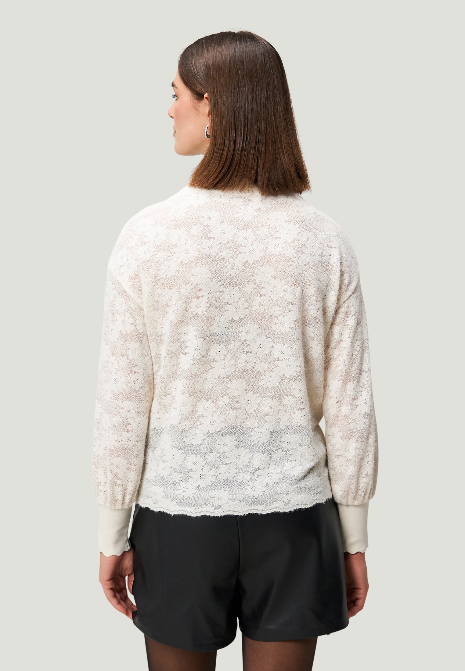 Sweatshirt - Blumenspitze